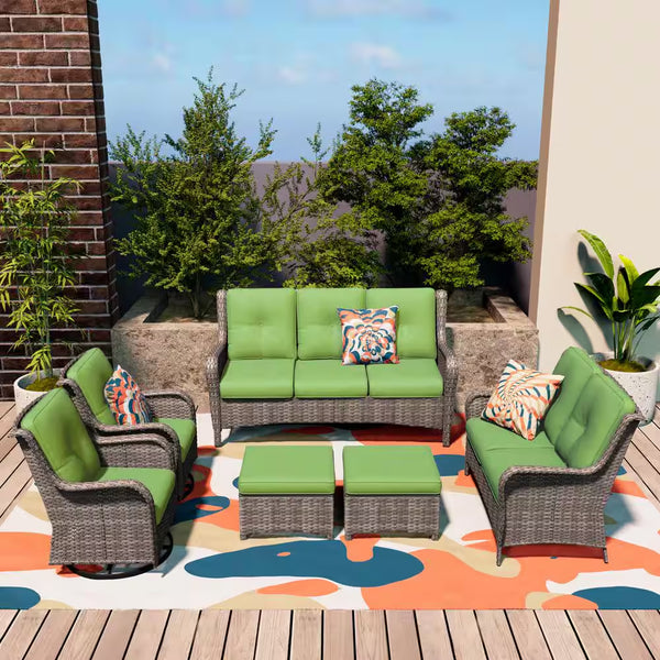 Solstice Green Cushion Lounge Set